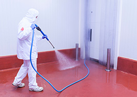 Photography of work environment cleaning.